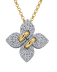 Roberto Coin 'Love in Verona' Pave Diamond Flower Pendant - Skeie's Jewelers