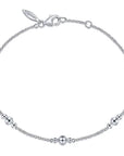 Gabriel & Co. Sterling Silver Beaded Station Bracelet - Skeie's Jewelers