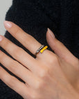 Lika Behar Oxidized Silver and Gold Wrap Around Stockton Ring - Skeie's Jewelers