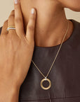 Yellow Gold Circle Pendant Necklace by Marco Bicego - Skeie's Jewelers