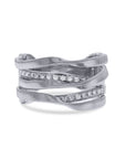 Marco Bicego White Gold 5-Strand Diamond Coil Ring - Skeie's Jewelers