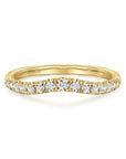 Gabriel & Co. Curved-14K Yellow Gold Diamond Anniversary Band - Skeie's Jewelers