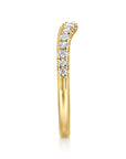 Gabriel & Co. Curved-14K Yellow Gold Diamond Anniversary Band - Skeie's Jewelers