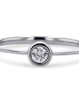 Dainty Diamond Bezel Stacker - Skeie's Jewelers