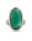 Oval Chrysoprase Gem Drop Ring - Skeie's Jewelers