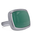 Chrysoprase Gem Drop Ring - Skeie's Jewelers