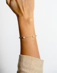 Pearl Bracelet 5-Station in 14k Yellow Gold by Carla | Nancy B. - Skeie's Jewelers