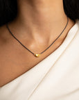 Lika Behar Yellow Gold Half Drum Pendant Necklace - Skeie's Jewelers
