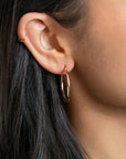 Rose Gold 2.5mm Tube Hoops by Carla | Nancy B. - Skeie's Jewelers
