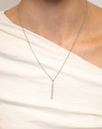 Diamond Bar Pendant Necklace by Skeie's - Skeie's Jewelers