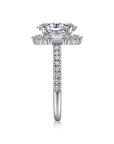 Gabriel & Co. 14K White Gold Oval Halo Diamond Engagement Ring - Skeie's Jewelers