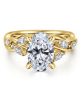 Gabriel & Co. 14K Gold Oval Diamond Engagement Ring - Skeie's Jewelers