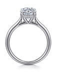 Gabriel & Co. 14K White Gold Round Solitaire Diamond Engagement Ring - Skeie's Jewelers