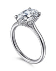 Gabriel & Co. 14K White Gold Round Solitaire Diamond Engagement Ring - Skeie's Jewelers