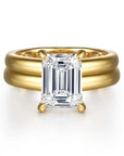 Gabriel & Co. 14K Yellow Gold Emerald Cut Diamond Engagement Ring - Skeie's Jewelers