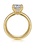 Gabriel & Co. 14K Yellow Gold Emerald Cut Diamond Engagement Ring - Skeie's Jewelers