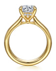 Gabriel & Co. 14K Yellow Gold Round Diamond Engagement Ring - Skeie's Jewelers