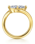 Gabriel & Co. 14K Yellow Gold Bypass Marquise Diamond Engagement Ring - Skeie's Jewelers