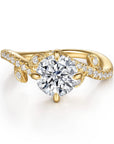 Gabriel & Co. 14K Yellow Gold Round Diamond Engagement Ring - Skeie's Jewelers
