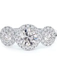 The Forevermark 3-Stone Halo Ring - Skeie's Jewelers