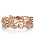 Gabriel & Co Vintage-Inspired Scroll Ring - Skeie's Jewelers