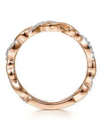 Gabriel & Co Diamond Alternating Twist Band - Skeie's Jewelers