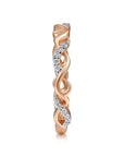 Gabriel & Co Diamond Alternating Twist Band - Skeie's Jewelers