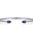 Gabriel & Co Sapphire Arrow Cuff Bracelet - Skeie's Jewelers