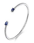Gabriel & Co Sapphire Arrow Cuff Bracelet - Skeie's Jewelers