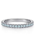Gabriel & Co Blue Topaz Stacking Band - Skeie's Jewelers