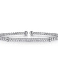 Gabriel & Co. Bujukan Pave Diamond Bar Beaded Bracelet - Skeie's Jewelers