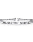 Gabriel & Co. Simple Gold Bujukan Bead Open Bangle - Skeie's Jewelers