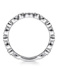 Gabriel & Co Alternating Shape Diamond-Accent Band - Skeie's Jewelers