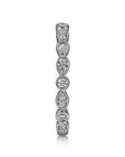 Gabriel & Co Alternating Shape Diamond-Accent Band - Skeie's Jewelers
