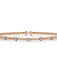 Gabriel & Co. Gold Bujukan Diamond Stations Bangle - Skeie's Jewelers