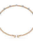 Gabriel & Co. Gold Bujukan Diamond Stations Bangle - Skeie's Jewelers