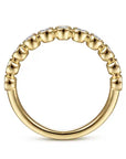 Gabriel & Co. Milgrain Bezel-Set Eternity Band - Skeie's Jewelers