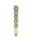 Gabriel & Co Diamond Cushion-Bezel Band - Skeie's Jewelers