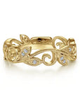 Gabriel & Co Vintage-Inspired Scroll Ring - Skeie's Jewelers