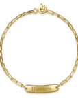 Gabriel & Co. Hollow Paperclip Bar Bracelet - Skeie's Jewelers