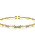 Gabriel & Co. Yellow Gold Diamond Station Bujukan Bracelet - Skeie's Jewelers