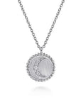 Gabriel & Co Sterling Silver Bujukan Moon Medallion - Skeie's Jewelers