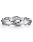 Gabriel & Co Men's Sterling Silver Twisted Band - Skeie's Jewelers