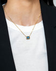 Goshwara 18k Yellow Gold Emerald Cut Gemstone Pendant Necklace - Skeie's Jewelers