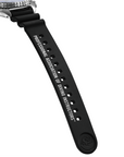 Black watch strap with 'Professional Association of Diving Instructors' text on a white background