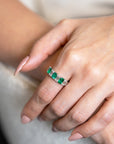 JBStar Emerald & Diamond Ring - Skeie's Jewelers