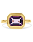 Goshwara Emerald-Cut Gemstone Bezel Ring - Skeie's Jewelers