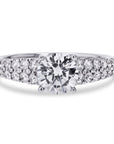 Simon G Double Row Pave Engagement Ring - Skeie's Jewelers