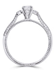 Art Deco Inspired 3-Stone Engagement Ring - Skeie's Jewelers