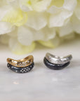 Lika Behar Oxidized Sterling Silver Lyric Contour Ring - Skeie's Jewelers